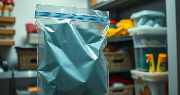 Saco plástico com adesivo é a solução ideal para organização e praticidade no dia a dia