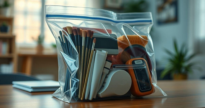 Saquinho adesivo transparente é a solução ideal para organizar e proteger seus itens com praticidade e estilo
