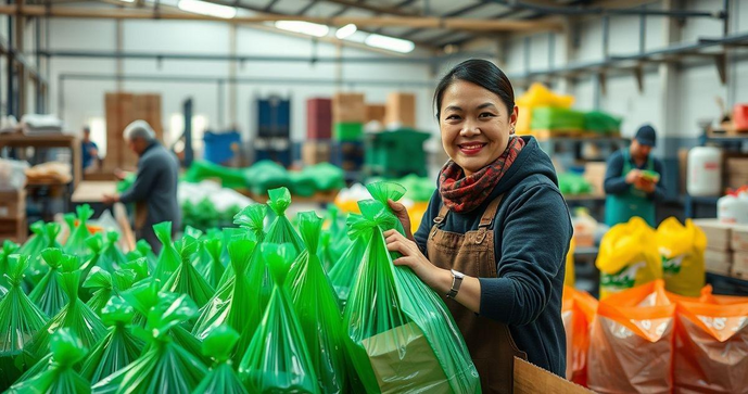 Empresa de sacolas plásticas que transforma seu negócio com soluções sustentáveis e práticas